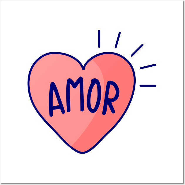 Amor - Love Wall Art by verde